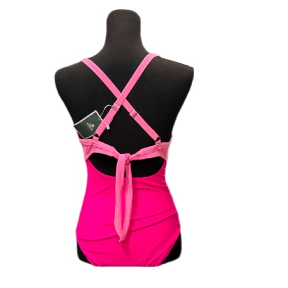 (Lot of 2) NWOT Trendy One Piece Swimsuits, Red/Pink, Red, Size S. - Picture 9 of 9